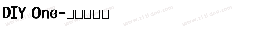 DIY One字体转换